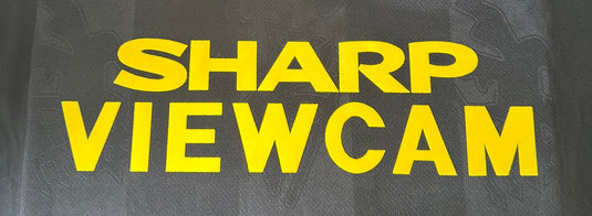 Sharp Viewcam Yellow Flock Replacement Sponsor for Football Shirt Single Layer