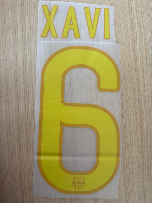Xavi 2012-2013 Barcelona Nameset for Football Shirt (Clearance)