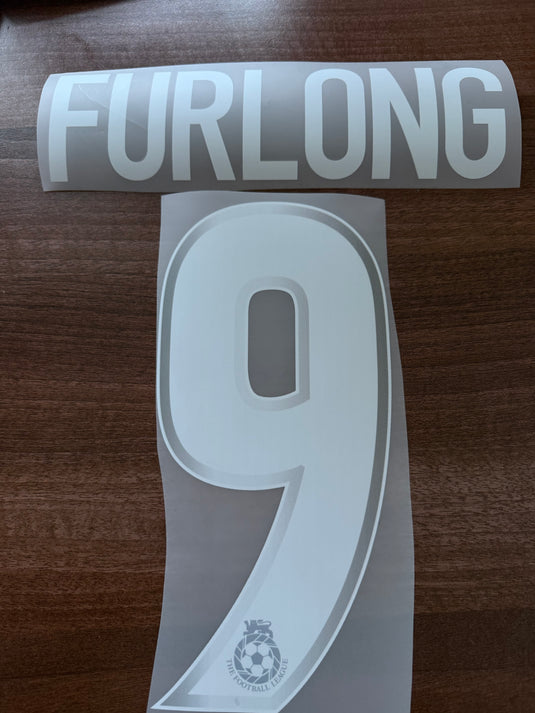 Furlong #9 Birmingham QPR Football nameset for shirt (Clearance)