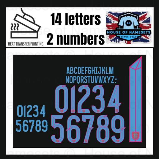 England Lionesses Euro 2025 KIDS Away Nameset for Football Shirt Any Name & Number