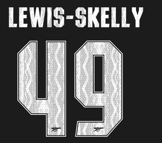 Lewis-Skelly #49 Arsenal 2024-2025 Away Nameset for Football Shirt