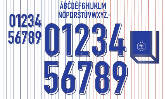 France 2024 Away Football Shirt Nameset