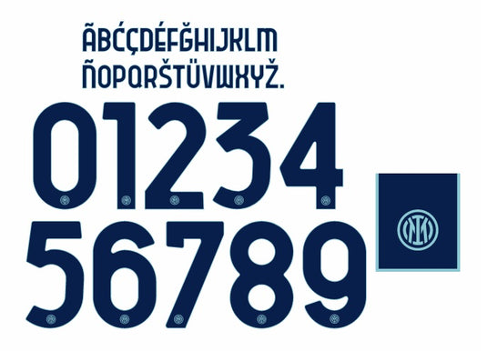 Inter Milan 2022-2023 Away Nameset for Football Shirt Any Name & Number