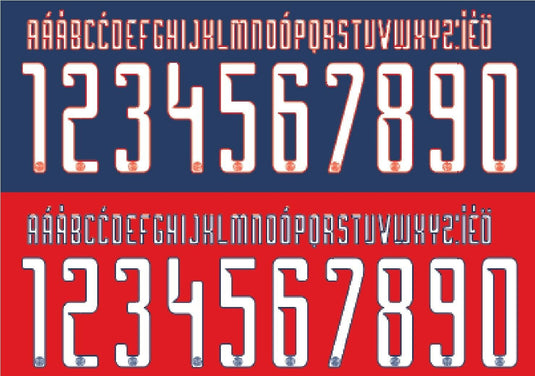 Paris St Germain PSG 2016-17 Football Nameset for shirt Any Name & Number H&A