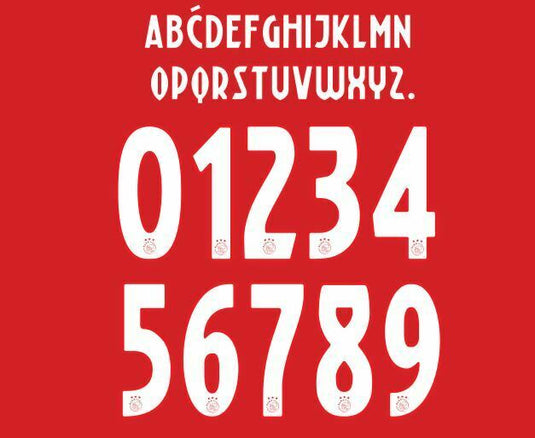 Ajax 2018-2019 Home Football Shirt Nameset Choose a Player or Your Own