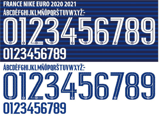 France Euro 2020-2021 Home Away Football Shirt Nameset Any Name & Number