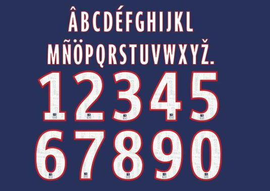 Paris St Germain PSG 2019-2020 Home Football Nameset for shirt Any Name & Number