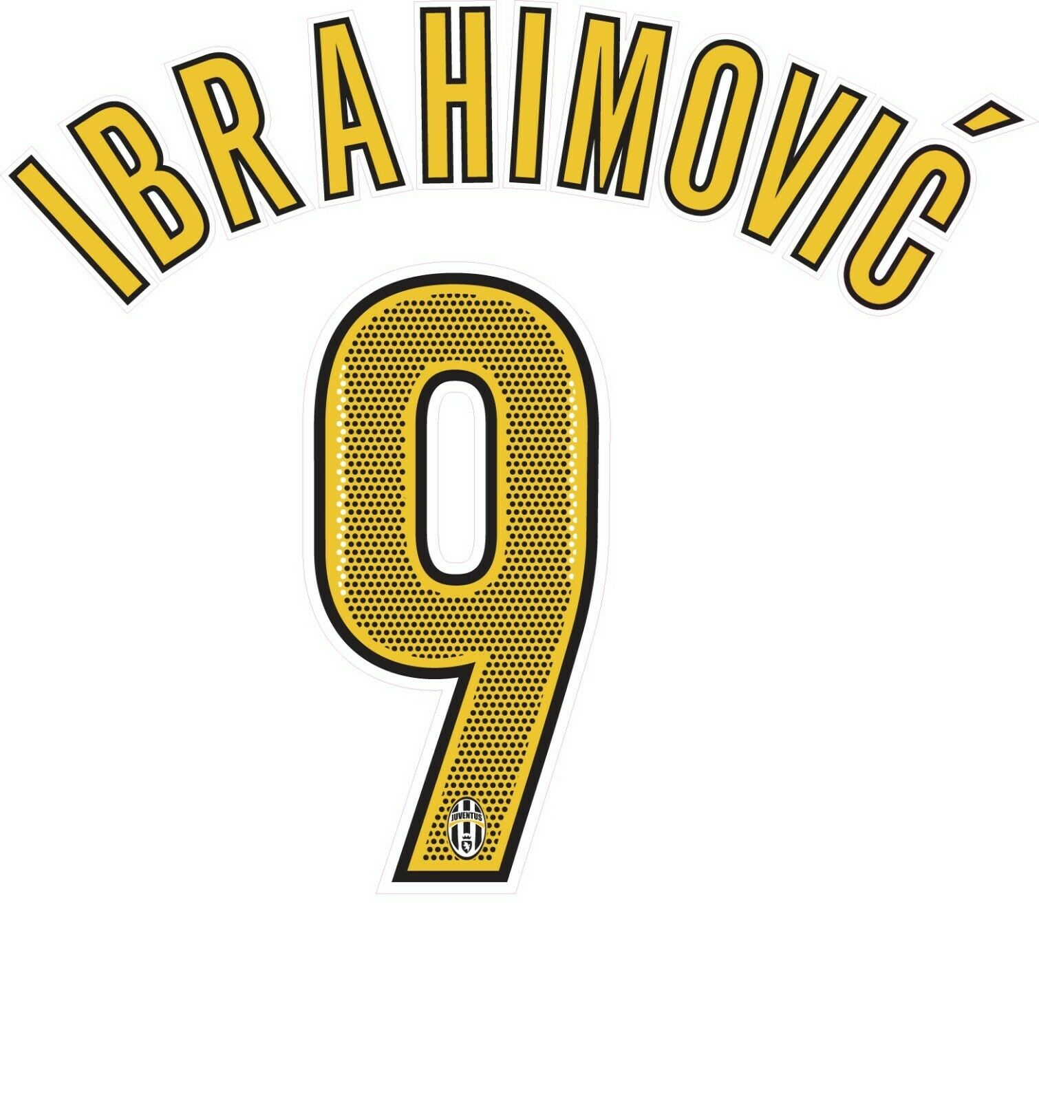 Ibrahimovic Juventus 2004-2005 Home Football Nameset for shirt