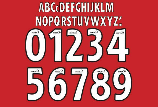 SPL 2008-2010 Build Your Own Football Shirt Nameset Celtic Rangers Hearts