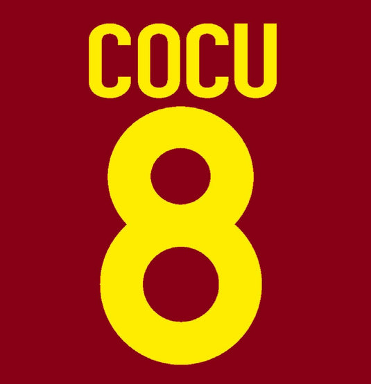 Cocu 8 2002-2003 Barcelona  Home Football Nameset for shirt