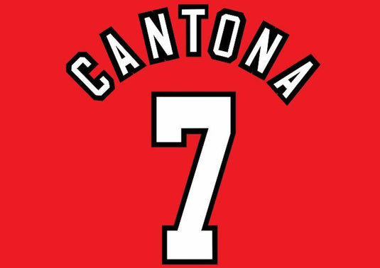 Cantona #7 Manchester United 1996-1997 Home Football Nameset for shirt