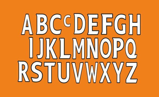 Football Team Shirt Kit Initials Letters Choose upto 3 in Your Style Vinyl Heat