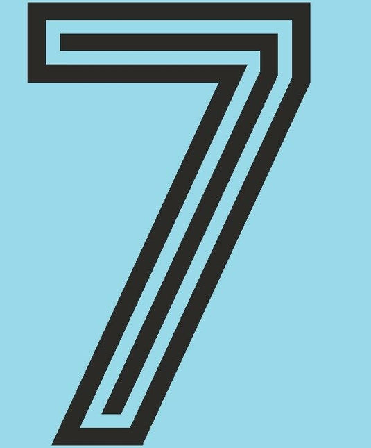 1970's Argentina no 7 Home Football Nameset for shirt