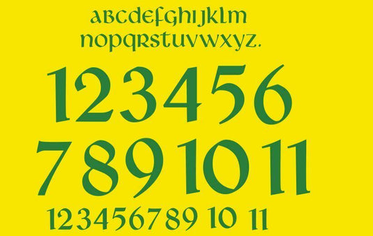 Wales 2006-200 Away Football Nameset for Shirt CHOOSE NAME & 2 NUMBERS