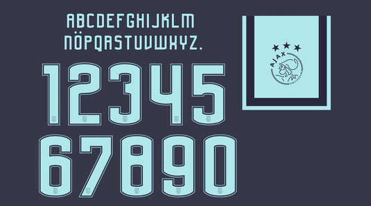 AJAX 2016 2017 AWAY FOOTBALL SHIRT NAMESET