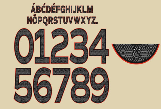 AJAX 2022-2023 third Nameset for Football Shirt Choose Name & Number