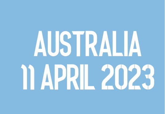 England vs Australia - 11 April 2023 - Match Details Parch for Lionesses 2023 Away Football Shirt