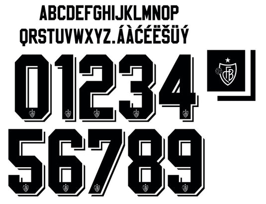 FC Basel 2017-2018 Away Nameset for Football Shirt Choose Name & Number