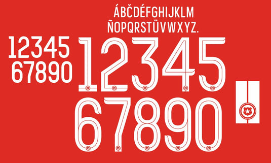 chile 2018 home football shirt nameset