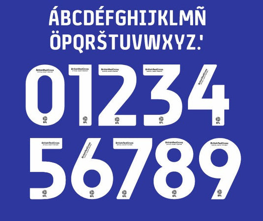 English Football League 2022-2023 Kids Football Shirt Nameset Any Name and Number