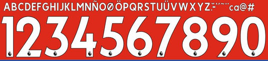 EPL PREMIER LEAGUE 2017-2023 Football Nameset for ADULT Football Shirt Choose Colour, Name and Number LP