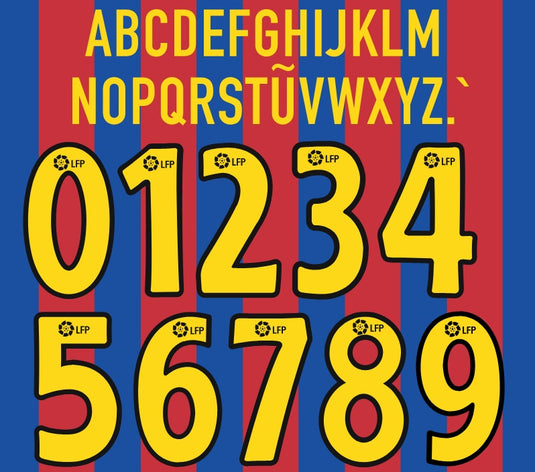 La Liga 2002 Nameset for Football Shirt Any Name & Number