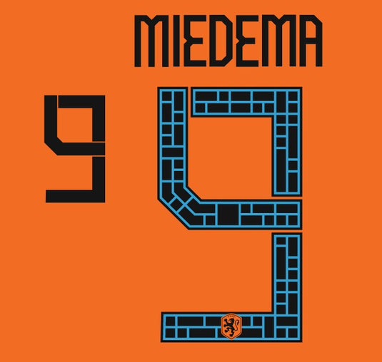 miedema holland 2022 home shirt nameset jersey