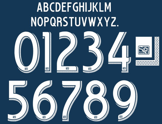 MLS 2013-2015 Football Nameset for shirt Any Name & Number