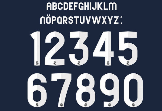 Real Madrid 2012-2013 Away Football Nameset for shirt Any Name & Number