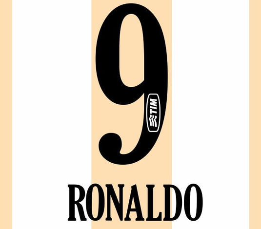 Ronaldo #9 Corinthians 2010 Centenary Football Nameset for shirt