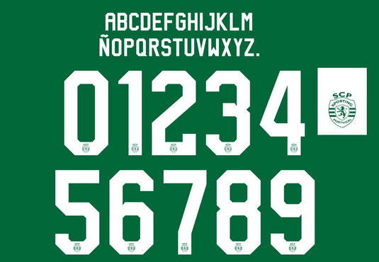 sporting lisbon 29108 2019 football shirt nameset