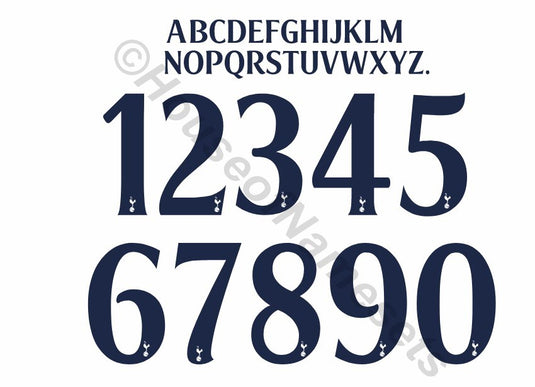 Tottenham 2022-2023 Champions League Cup Home Nameset for Football Shirt Choose Name and Number