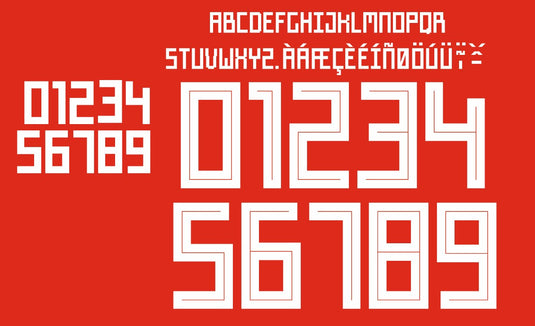 Wales 2018-2020 Home Nameset for Football Shirt Choose Name & Number