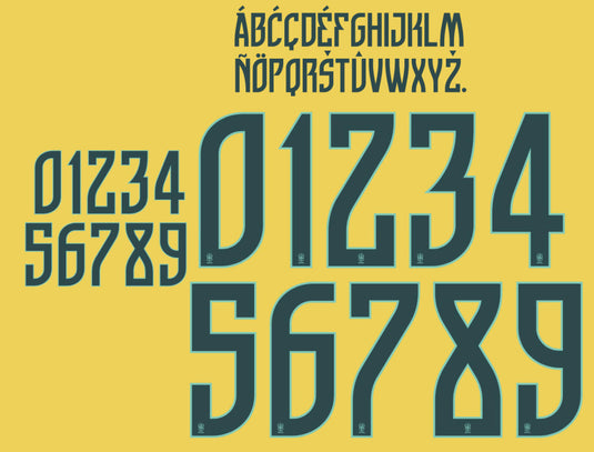 Brazil 2026 Any Name and Number Home nameset 10 letters/ 2 numbers