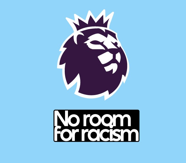 Premier League EPL 2023-2024 & No Room For Racism Sleeve Patch for Foo ...
