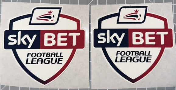Load image into Gallery viewer, sky bet football league flock sleeve patch championship league one league two football shirt
