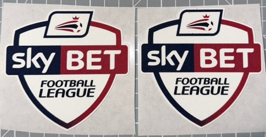 sky bet football league flock sleeve patch championship league one league two football shirt