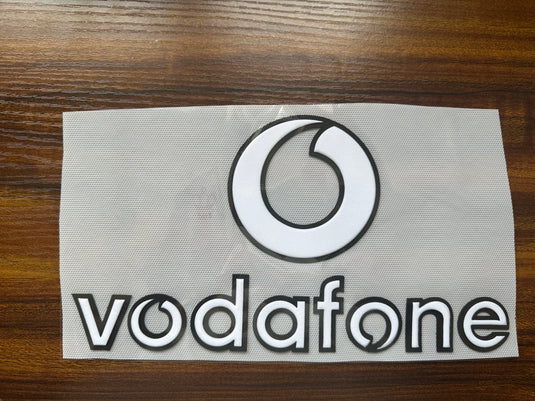 vodafone 3d flock sponsor for manchester united football shirt