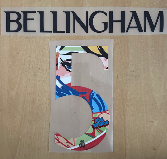 bellingham real madrid 2023 2024 football shirt nameset pre season