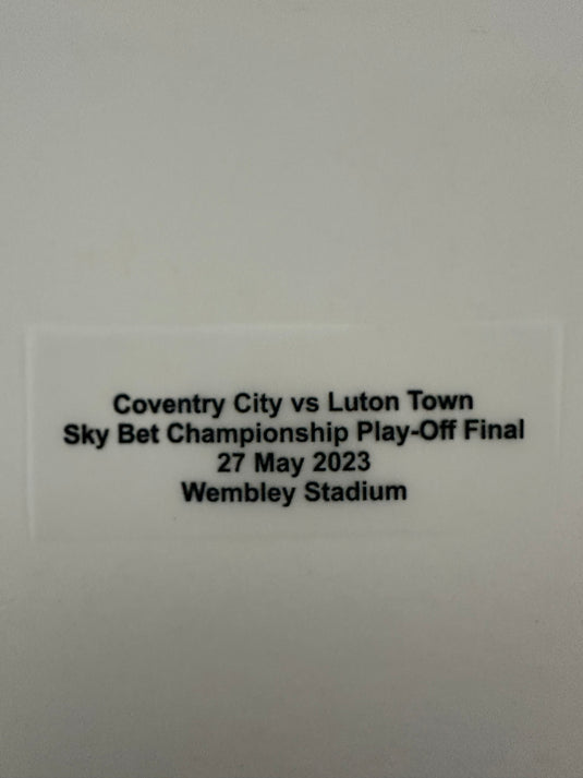 Luton Town Championship Play Off Final 2023 Match Details for Home Football Shirt