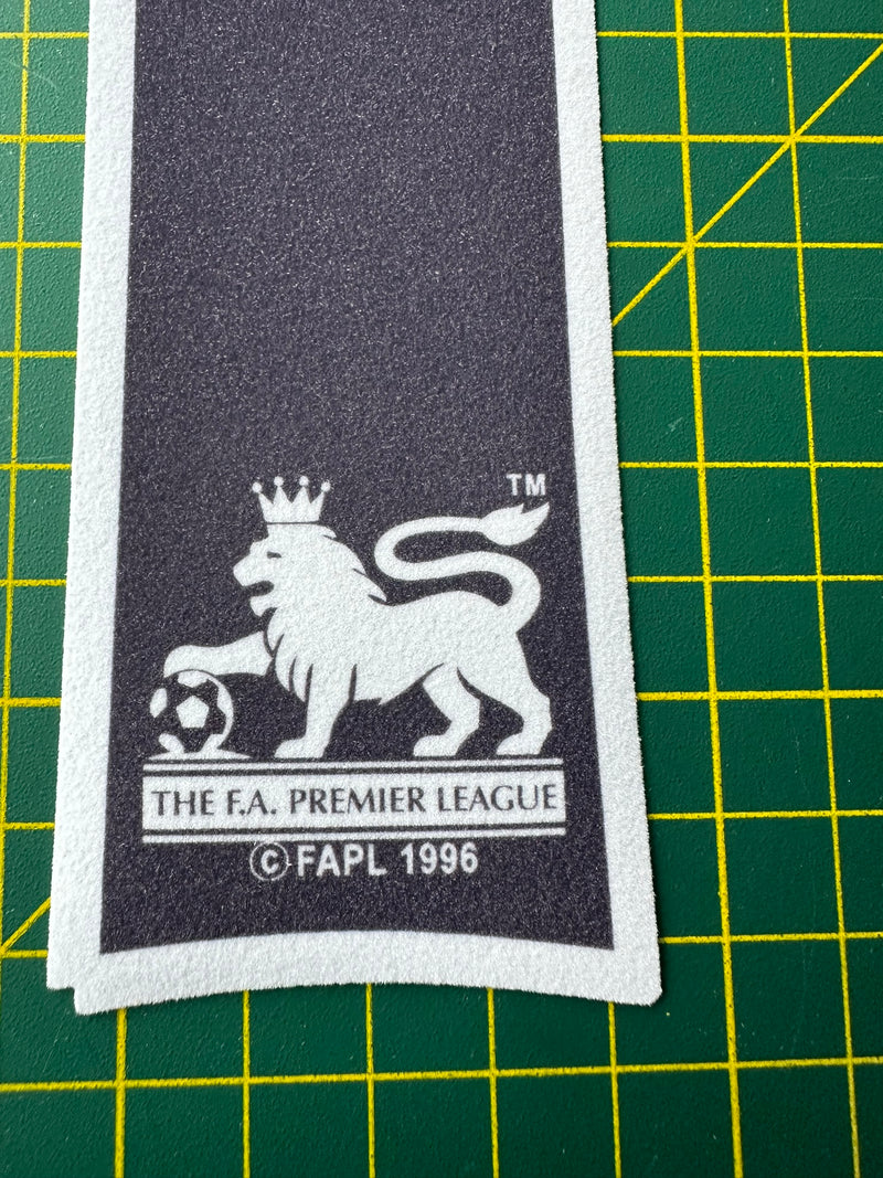 Cargue la imagen en el visor de la galería, Premier League 1997-2007 Black Flock Lextra Style Nameset for Football Shirt Any Name &amp; Number
