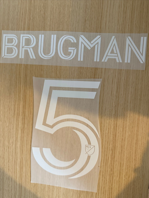 Gaston Brugman La Galaxy nameset for football shirt (Clearance)