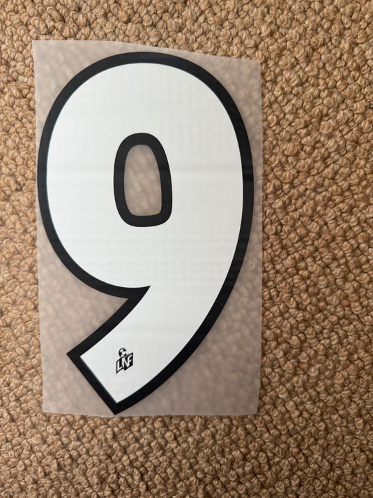 9 Number for Football Shirt (Clearance) LNF France