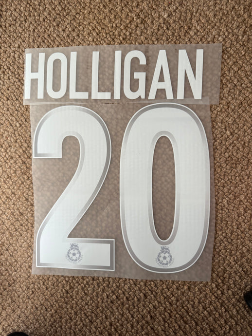 Holligan 20 West Ham Football Nameset for Shirt (Clearance)