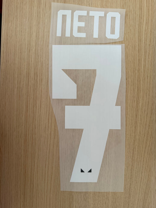 Neto 7 Wolves 2020-2022 Away for Football Shirt Nameset (Clearance)