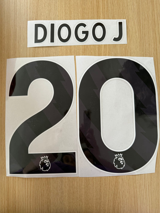 Diogo Jota 2023-2024 Liverpool Away Football Nameset for Football Shirt (Clearance)