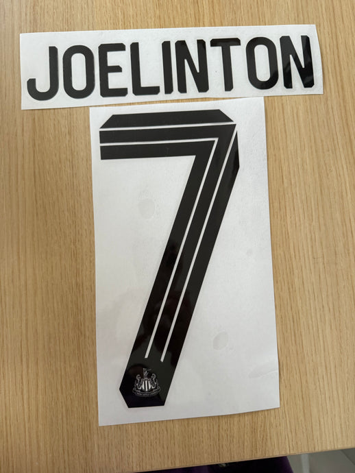 Joelinton 7 Cup Newcastle Away nameset for Football Shirt (Clearance)