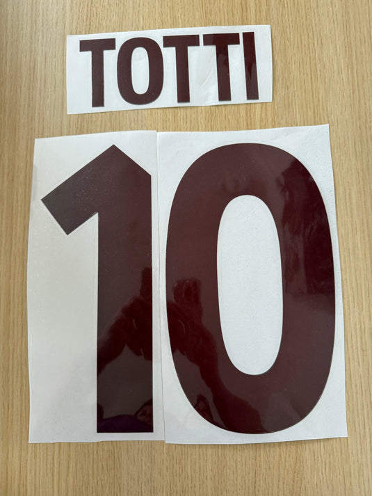 Totti 2000-2002 Away Roma Nameset for football shirt (clearance)