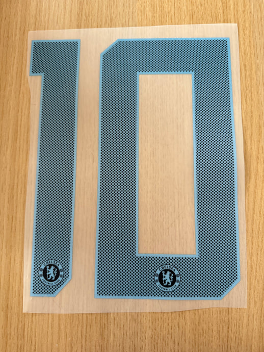 Number 10 camo chelsea nameset for football shirt (Clearance)
