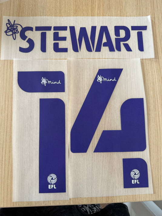 Stewart 14 2021-2022 Sunderland Away Nameset Football Shirt (Clearance)